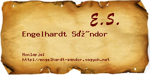 Engelhardt Sándor névjegykártya
